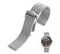 Cinturino in acciaio inossidabile 20mm per Omega 007 James Bond Seamaster 300 Cinturino per orologio Tessuto Milano 316L Bracciali in metallo