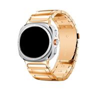 Cinturino in acciaio inossidabile a forma di I for Samsung WATCH 7 ULTRA 47MM, cinturino for Galaxy Ultra No Gaps Quick Fit(Rose gold)