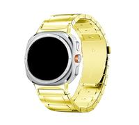 Cinturino in acciaio inossidabile a forma di I for Samsung WATCH 7 ULTRA 47MM, cinturino for Galaxy Ultra No Gaps Quick Fit(Golden)