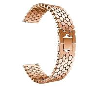 Cinturino In Acciaio Inossidabile Adatto For Samsung Galaxy Watch 3 45mm, Gear S3 Active 2, Braccialetto For Huawei, For Amazfit(Rose gold,20mm)