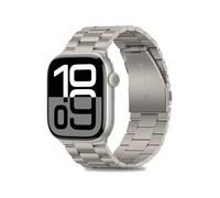 Cinturino in acciaio inossidabile, compatibile for Apple, cinturino for orologio Ultra 3/2 46mm 49mm 40mm 44mm 42mm 41mm 45mm Bracciale IWatch serie 11 10 9 8 7 SE 6(Titanium color,42 44 45 46 49mm)