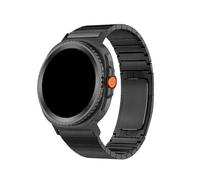 Cinturino in acciaio inossidabile con maglie adatto for Samsung Galaxy Watch 8 Ultra 2 / Galaxy ULTRA 7 47 mm, senza spazi vuoti, accessori for cinturini(Black,For Galaxy 7 Ultra 47mm)