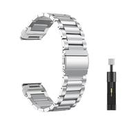 Cinturino in acciaio inossidabile da 20, 22 e 26 mm for Garmin Fenix 5 5S 6 Plus 7 Pro 7S 7X 8 AMOLED 43 47 51 Enduro 2 3 accessori(Silver,For Fenix 7s 42mm)