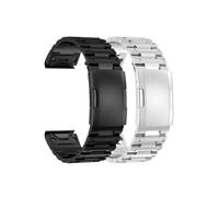 Cinturino in acciaio inossidabile da 26 mm e 22 for Garmin Fenix 6 6X 7X 7 Solar/ 6 Pro / 5 Plus/Instinct/epix Gen 2(Silver,26mm)