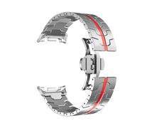 Cinturino in acciaio inossidabile for Samsung Galaxy Watch 8 40 44mm Ultra 2 Correa Strap for Galaxy Ultra 47mm/8Classic Watchband(SilverR,For Watch Ultra 2)