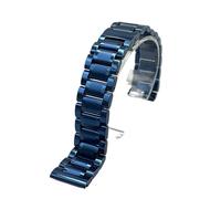 Cinturino in Acciaio Inossidabile Massiccio 8 10 12 13 14 15 16 17 18 19 20 21 22 23 24 26 28 estremità Piatta ad Arco da 30 mm(Blue,30mm)