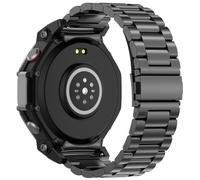 CINTURINO INF T-Rex 3 - in acciaio inossidabile, compatibile con Amazfit T-Rex 3, regolabile Nero,