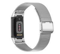 INF Bracciale compatibile con Fitbit Charge 5 Charge 6, bracciale in acciaio inossidabile, cinturino per orologio in acciaio inossidabile, cinturino di ricambio per donna e uomo