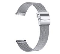 CINTURINO INF Cinturino in acciaio inossidabile per Huawei Watch 2/Garmin Vivoactive Argento,