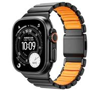 Cinturino in acciaio inox e silicone, compatibile con Apple Watch Ultra 3, Acciaio inossidabile