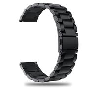 CINTURINO IN ACCIAIO UNIVERSALE 20mm NERO COMPATIBILE CON SMARTWATC SWCMETTALKBK