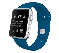 Cinturino in caucciù blu freddo per Apple Watch Watch 42/44 mm Serie 1/2/3/4/5/6/SE