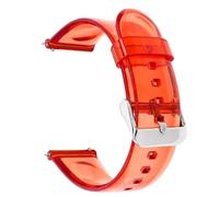 Cinturino in caucciù for cinturino in silicone trasparente da 20 mm 22 mm Cinturino di ricambio universale a sgancio rapido sportivo morbido(L,22mm)