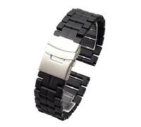 Cinturino in fibra di plastica da 23 mm Cinturino impermeabile for orologio da uomo Luminox for 3051 for 3160 for 3080 for 6402 Cinturino sportivo impermeabile ( Color : Black-Silvery , Size : 23mm )