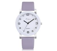 Cinturino in gomma 22 mm analogico da donna al quarzo orologio da polso in pelle orologio casual orologio da donna orologio da donna cinturino in silicone, Grigio, misura unica