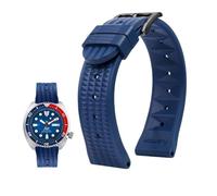 Cinturino in gomma da 20mm 22mm adatto for Seiko IWC Citizen Braccialetti con cinturino in waffle Moda universale da uomo Diver Cinturino sportivo in silicone (Color : Blue-black, Size : 22mm)