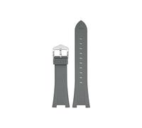 Cinturino in gomma e silicone adatto for Patek Philippe Nautilus 55711 5712 5726 5980, accessori for cinturini for orologi con interfaccia concava speciale 25 * 12mm(Grey)
