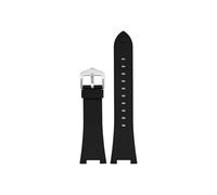 Cinturino in gomma e silicone adatto for Patek Philippe Nautilus 55711 5712 5726 5980, accessori for cinturini for orologi con interfaccia concava speciale 25 * 12mm(Black)