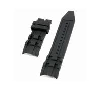 Cinturino in gomma nera da 26 mm compatibile con l'orologio Invicta Pro Diver Chronograph.