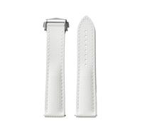 Cinturino in gomma siliconica liquida da 20 a 22 mm, cinturino for orologio subacqueo sportivo, fibbia pieghevole, impermeabile(White,20MM_NO BUCKLE)