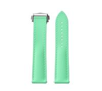 Cinturino in gomma siliconica liquida da 20 a 22 mm, cinturino for orologio subacqueo sportivo, fibbia pieghevole, impermeabile(Mint Green,22MM_NO BUCKLE)
