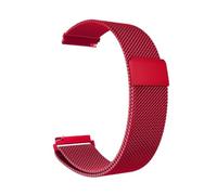 Cinturino In Metallo Adatto For Garmin Vivoactive 3, 4 E 4s, For Venu 2, 2s 3s, Bracciale SQ 645 In Maglia Milanese(Red,20mm Strap)
