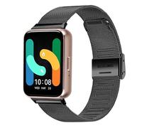 Cinturino in metallo compatibile per Samsung Galaxy Fit 3 Bracciale per donne e uomini, in acciaio inox a rete regolabile per Samsung Galaxy Fit 3 SM-R390, Größe L