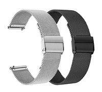 Cinturino in metallo da 14 mm, compatibile con Garmin Lily 2/Lily 2 Active, cinturini per orologi per Garmin Lily 2 Active, Mittelgroße, Acciaio inossidabile, Nessuna pietra preziosa