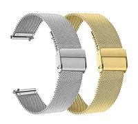 Cinturino in metallo da 14 mm, compatibile con Garmin Lily 2/Lily 2 Active, cinturini per orologi per Garmin Lily 2 Active, Mittelgroße, Acciaio inossidabile, Nessuna pietra preziosa