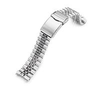 Cinturino in metallo da 20 mm, compatibile con Seiko SPB143, Super-J Louis spazzolato con chiusura a V