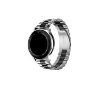Cinturino in metallo da 20mm 22mm Adatto for Samsung Galaxy Watch 3 45mm/Gear S3/Active 2/Huawei GT4/Amazfit GTR(Silver black,For other 22mm)