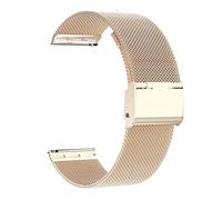 Cinturino In Metallo For Orologio Adatto For Garmin Vivoactive 3 4 5 Forerunner 245 645 158 55 165 745 965 255 256 Bracciale Venu 2 SQ2 Music(Rose Gold,20mm width)