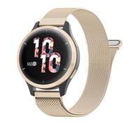 Cinturino in metallo in acciaio inox per Garmin Venu 3S/Forerunner 265S, unisex, regolabile da 18 mm, con maglia milanese magnetica per Garmin Venu 3S/2S/Vivoactive 4s