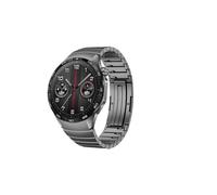 Cinturino in metallo No Gap for Huawei Watch GT4 GT5 46mm, cinturino a sgancio rapido, cinturino in acciaio inossidabile(Grey,For Huawei GT5 46mm)