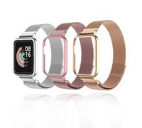 Cinturino in metallo per Xiaomi Mi Watch Lite Band Redmi Watch 2 3 attivo con custodia protettiva per paraurti braccialetto di ricambio ad anello magnetico