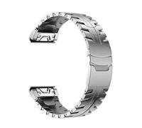 Cinturino in metallo QuickFit da 22mm 26 mm for cinturino in acciaio inossidabile for Garmin Fenix 8 51mm 7 7X 6 6X Pro for braccialetto for Garmin Fenix 3 5 5X Plus(Silver,22mm(Fenix 8 47mm))