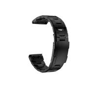 Cinturino in metallo titanio adatto for Garmin Fenix 8 E 47mm 8X 51mm 7 7X 6 6X 5 5X Plus/Epix Pro Gen 2/Enduro 3 QuickFit 26mm 22mm Watch Band(Black,QuickFit 22mm)