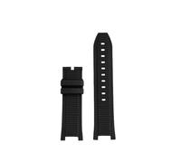 Cinturino in morbida gomma siliconica compatibile con Tissot T-Race T141.417A Moto GP Series da uomo Sport Nero Rosso Blu Bracciale cinturino(Black no buckle)