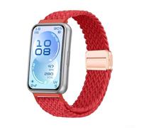 Cinturino in nylon a densità uniforme compatibile con Huawei Band 11 e Huawei Band 11 Pro, per una vestibilità prevedibile e una sensazione di utilizzo (rosso)