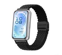Cinturino in nylon a densità uniforme compatibile con Huawei Band 11 e Huawei Band 11 Pro, per una vestibilità prevedibile e una sensazione di utilizzo (nero)