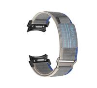 Cinturino in nylon a montaggio rapido for Samsung Galaxy Watch 4/5/6/7 44 mm 40 mm 6Classic 43 mm 47 mm 5Pro 45 mm senza spazi vuoti(Grey blue,For Galaxy 4 classic 46mm)