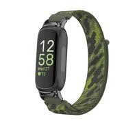 Cinturino in nylon a strappo compatibile con Fitbit Inspire 3 Green