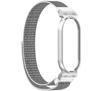 CINTURINO INF in tessuto per PLAUD Notepin Ai Argento, Tessuto intrecciato + metallo