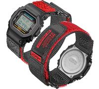 Cinturino in nylon da 16 mm per Casio serie GA-100/110/120/150/200/201/300/310/400/700/710, DW5600/5000/5300/5700/6900, 2 misure (S/M), cinturino a sgancio rapido