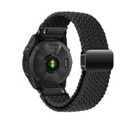 Cinturino in nylon da 22/26mm for Garmin Fenix 8 7 7X 6 6X Pro 5 5X Plus serie MARQ/Tavtix 7pro, sostituisce il braccialetto QuickFi.(Pure Black,22mm(7/6/5))