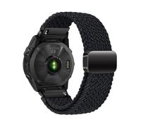 Cinturino in nylon da 22/26mm for Garmin Fenix 8 7 7X 6 6X Pro 5 5X Plus serie MARQ/Tavtix 7pro, sostituisce il braccialetto QuickFi. accessori(Metallic Black,22MM)