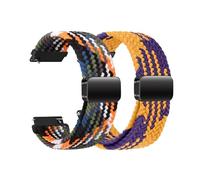 Cinturino in nylon da 22 mm, elastico con chiusura magnetica, per Samsung Galaxy Watch 3 45 mm/Galaxy Watch 46 mm/Gear S3 Classic/Frontier/Vivoactive 4, smartwatch per uomo e donna, 22mm, Nylon