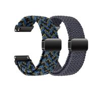 Cinturino in nylon da 22 mm, elastico con chiusura magnetica, per Samsung Galaxy Watch 3 45 mm/Galaxy Watch 46 mm/Gear S3 Classic/Frontier/Vivoactive 4, smartwatch per uomo e donna, 22mm, Nylon