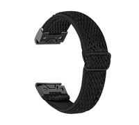 Cinturino in nylon elastico da 20 mm for Garmin Fenix 7S 6S Pro 5S Plus Cinturino sportivo in tessuto for Garmin Fenix 8 43mm cinturino(Black,20mm Fenix 7S)