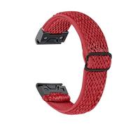 Cinturino in nylon elastico da 20 mm for Garmin Fenix 7S 6S Pro 5S Plus Cinturino sportivo in tessuto for Garmin Fenix 8 43mm cinturino(Red,20mm Fenix 7S)